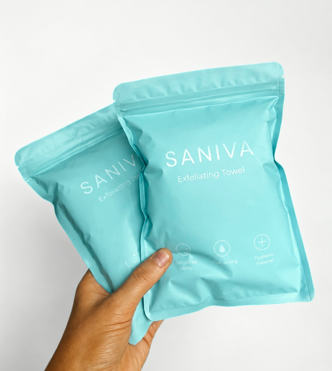 SANIVA Long Exfoliating Shower Towel