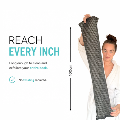 SANIVA Long Exfoliating Shower Towel