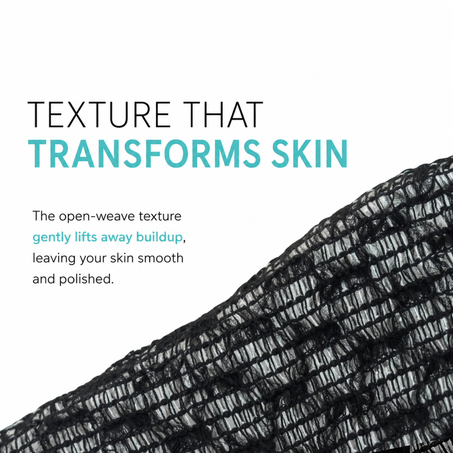 SANIVA Long Exfoliating Shower Towel